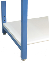 Workbench - Bottom Shelves with Abrasion Resistant Laminate