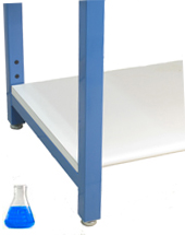 Workbench - Bottom Shelves  Chemical Resistant Laminate