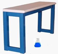 Workbench - Free-Standing Shelves Chemical Resistant Laminate